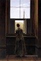 Femme à la fenêtre romantique Caspar David Friedrich